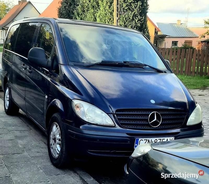 Granatowy Używany 2009 Mercedes Vito Minivan | 25 900 zł - Obraz 1/4