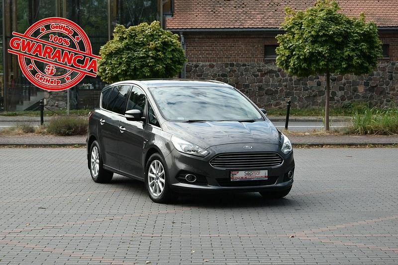 Szary Używany 2015 Ford S-MAX S Minivan | 48 900 zł (Uczciwa cena) - Obraz 1/4