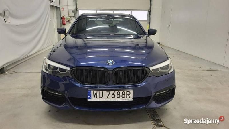 Niebieski ciemny (metalik) Używany 2018 BMW 530 M Sport Sedan/Limuzyna | 100 000 zł (Dobra cena) - Obraz 1/4