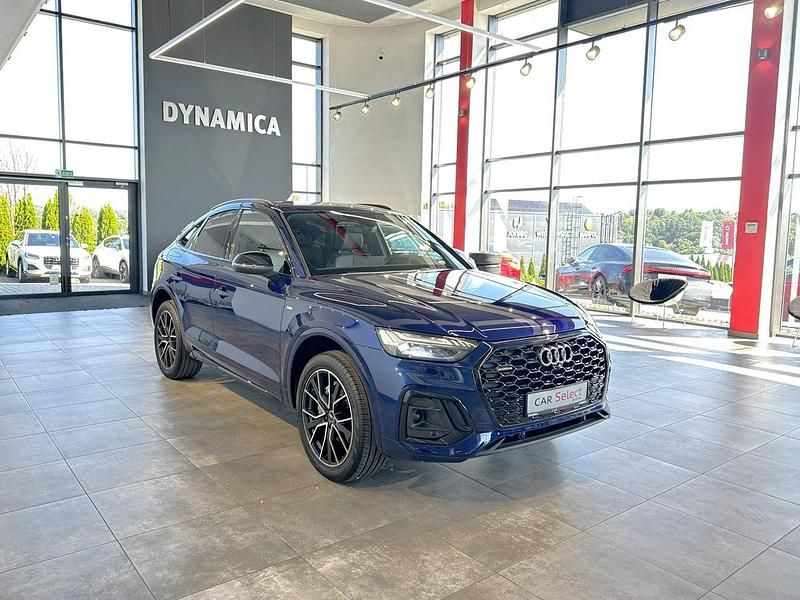 Niebieski Używany 2021 Audi Q5 Sportback S-Line SUV | 174 900 zł (Dobra cena) - Obraz 1/4