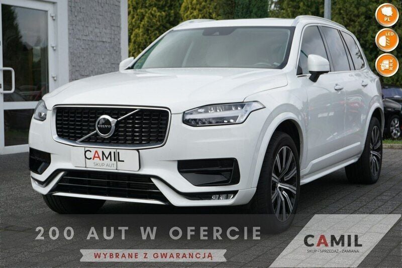 Biały Używany 2020 Volvo XC90 SUV | 179 000 zł - Obraz 1/4