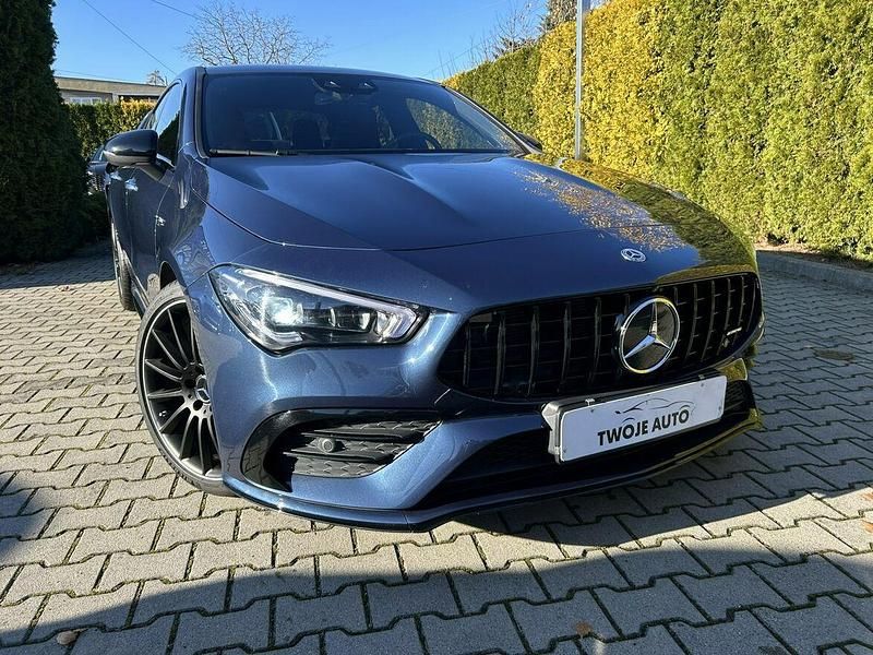 Używany Mercedes CLA35 AMG AMG 306 KM (225 kW) 2020 Niebieski ciemny (metalik) Sedan/Limuzyna