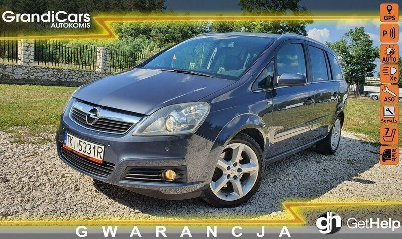 Szary Używany 2007 Opel Zafira Minivan | 15 600 zł - Obraz 1/4