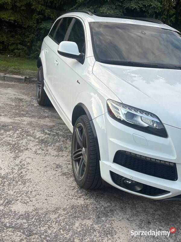 Biały Używany 2014 Audi Q7 SUV | 78 000 zł - Obraz 1/4