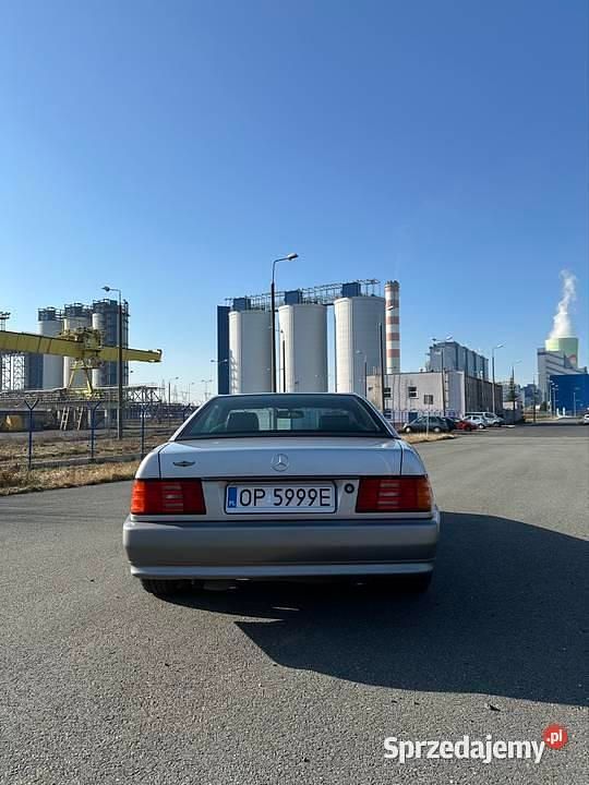 Srebrny Używany 1992 Mercedes SL300 Kabriolet | 51 999 zł - Obraz 1/4