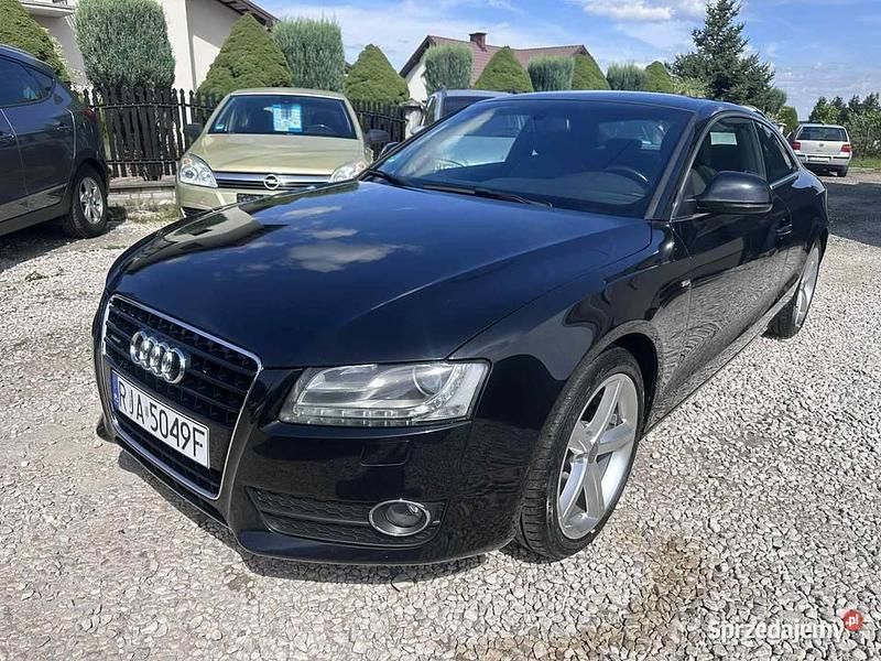Czarny Używany 2008 Audi A5 S-Line Coupe | 36 900 zł - Obraz 1/4