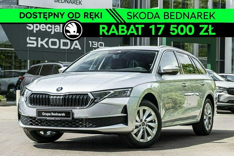 Srebrny Nowe 2025 Skoda Octavia Selection Kombi | 142 600 zł (Uczciwa cena) - Obraz 1/4