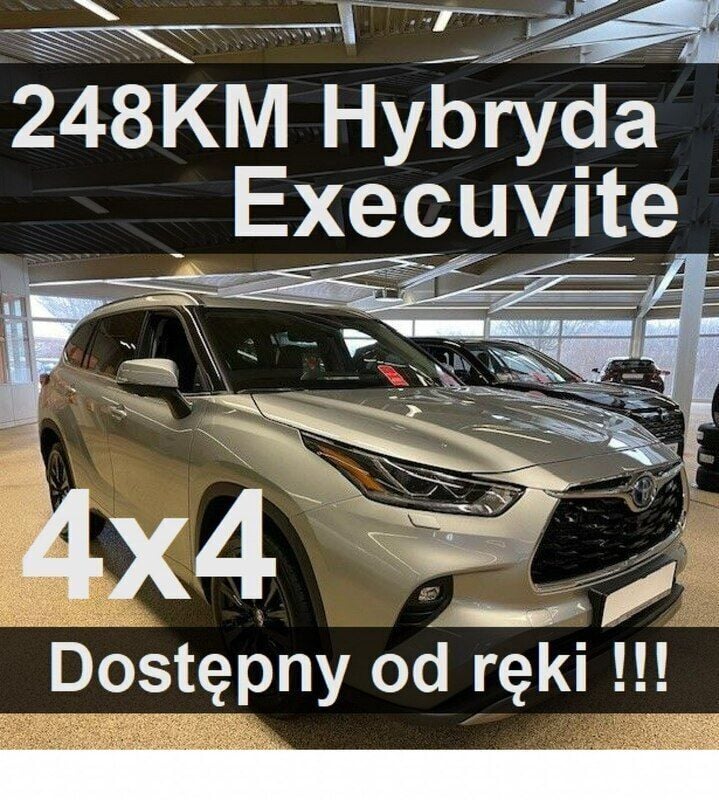 Srebrny (metalik) Używany 2023 Toyota Highlander Executive SUV | 273 000 zł - Obraz 1/4