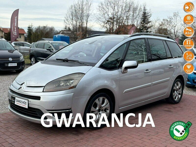 Srebrny Używany 2008 Citroën Grand C4 Picasso Minivan | 10 500 zł (Dobra cena) - Obraz 1/4