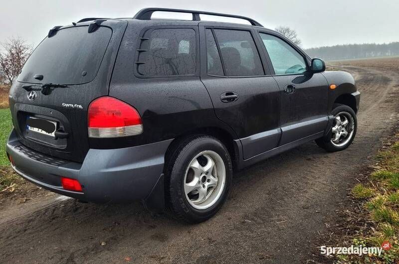 Czarny Używany 2006 Hyundai Santa Fe SUV | 9000 zł - Obraz 1/4