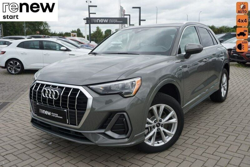 Szary Używany 2020 Audi Q3 Design SUV | 154 900 zł - Obraz 1/4
