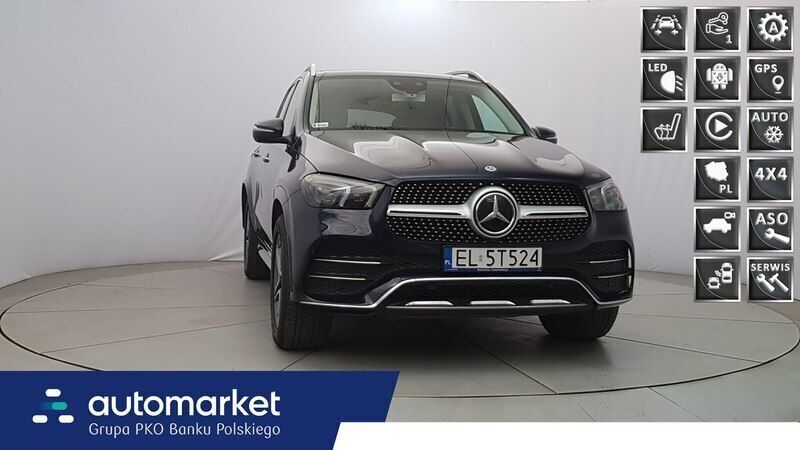 Granatowy Używany 2019 Mercedes GLE300 SUV | 224 850 zł (Uczciwa cena) - Obraz 1/4