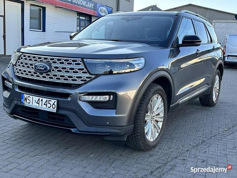 Szary Używany 2021 Ford Explorer Limited SUV | 192 000 zł - Obraz 1/4