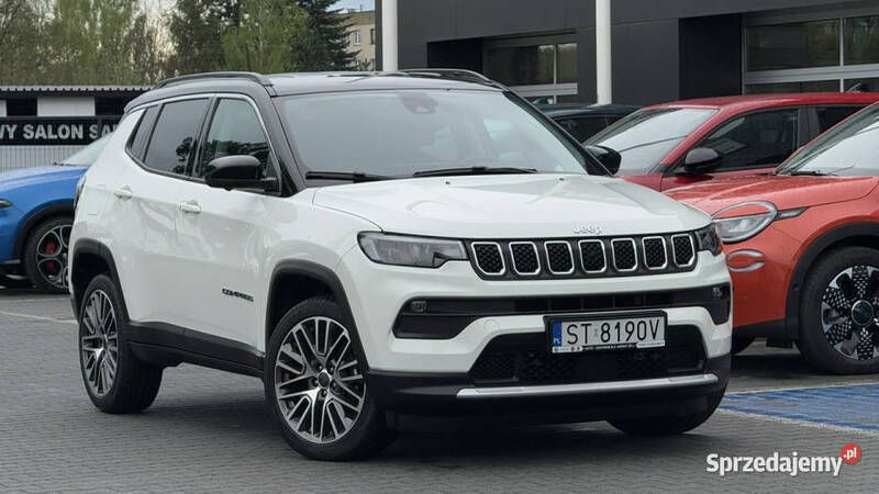 Biały Używany 2023 Jeep Compass Limited SUV | 138 900 zł (Uczciwa cena) - Obraz 1/4