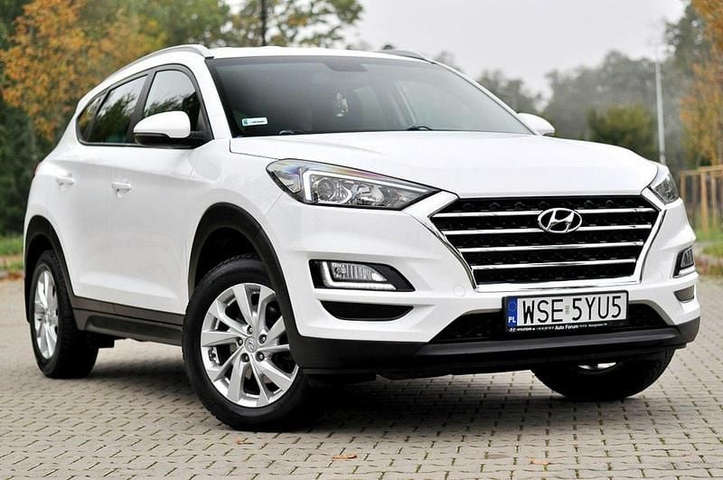 Biały (metalik, perła) Używany 2019 Hyundai Tucson SUV | 77 900 zł (Uczciwa cena) - Obraz 1/4
