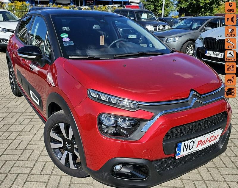 Bordowy Używany 2021 Citroën C3 Hatchback | 47 900 zł (Dość drogi) - Obraz 1/4