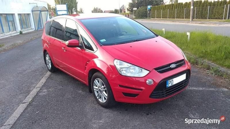 Czerwony Używany 2012 Ford S-MAX S Minivan | 25 400 zł (Dobra cena) - Obraz 1/4