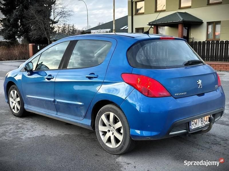 Niebieski Używany 2008 Peugeot 308 Hatchback | 10 900 zł (Uczciwa cena) - Obraz 1/4