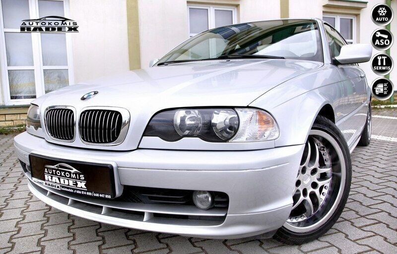 Srebrny Używany 2001 BMW 320 Coupe | 16 999 zł - Obraz 1/4