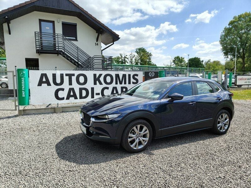 Niebieski ciemny (metalik, perła) Używany 2021 Mazda CX-30 SUV | 94 900 zł - Obraz 1/4