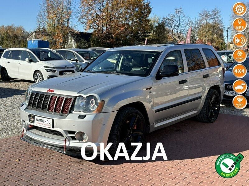 Srebrny Używany 2009 Jeep Grand Cherokee SRT SUV | 47 800 zł - Obraz 1/4