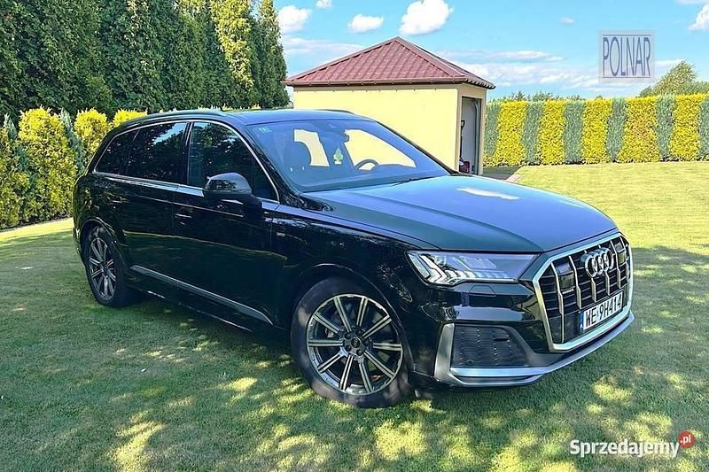 Czarny Używany 2023 Audi Q7 S-Line SUV | 311 265 zł - Obraz 1/4