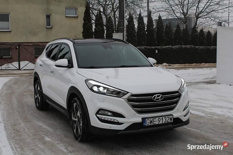 Biały Używany 2016 Hyundai Tucson SUV | 59 900 zł (Dobra cena) - Obraz 1/4
