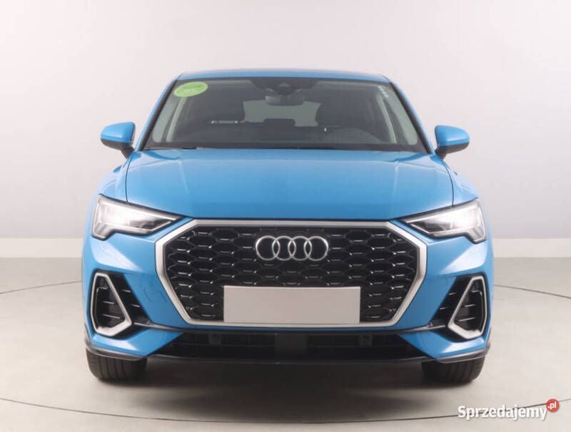 Niebieski Używany 2021 Audi Q3 Sportback SUV | 119 999 zł - Obraz 1/4
