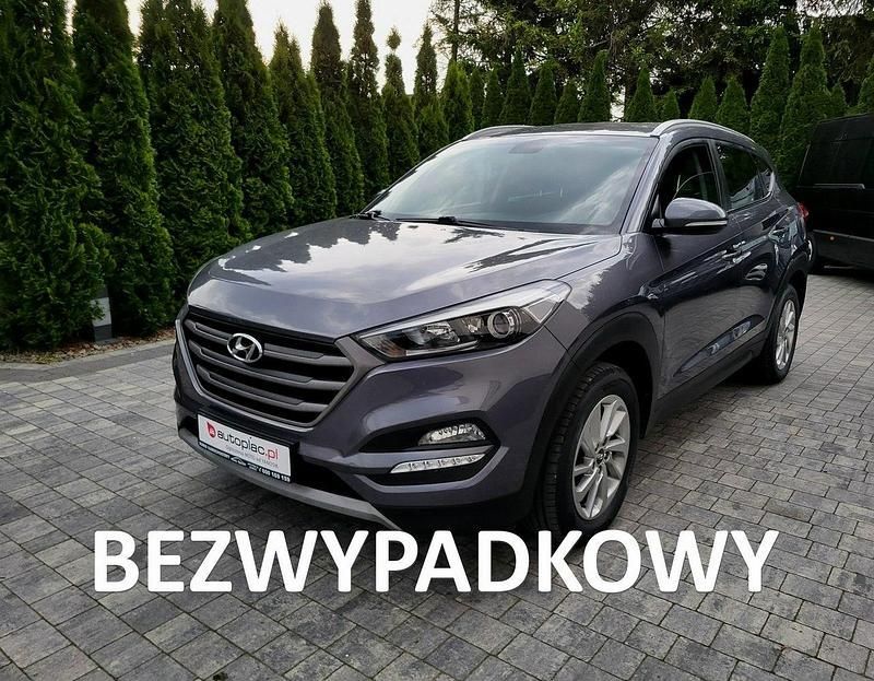Szary (metalik, perła) Używany 2018 Hyundai Tucson SUV | 68 500 zł (Uczciwa cena) - Obraz 1/4