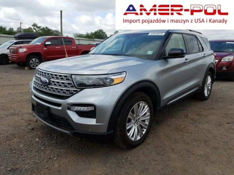 Srebrny Używany 2020 Ford Explorer Limited SUV | 146 000 zł - Obraz 1/4