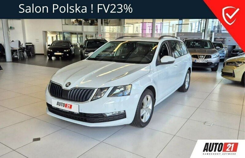 Biały Używany 2019 Skoda Octavia Kombi | 57 900 zł (Dobra cena) - Obraz 1/4