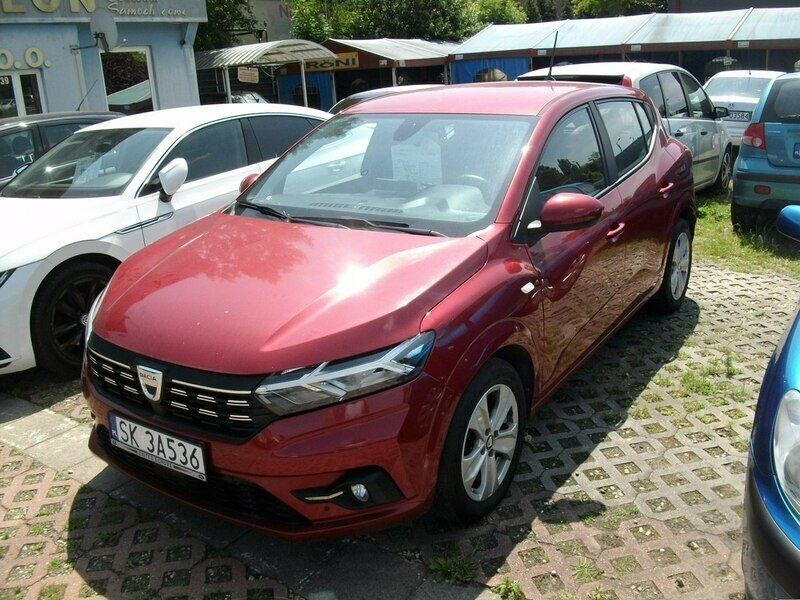 Bordowy Używany 2021 Dacia Sandero Hatchback | 41 900 zł (Super Cena) - Obraz 1/4