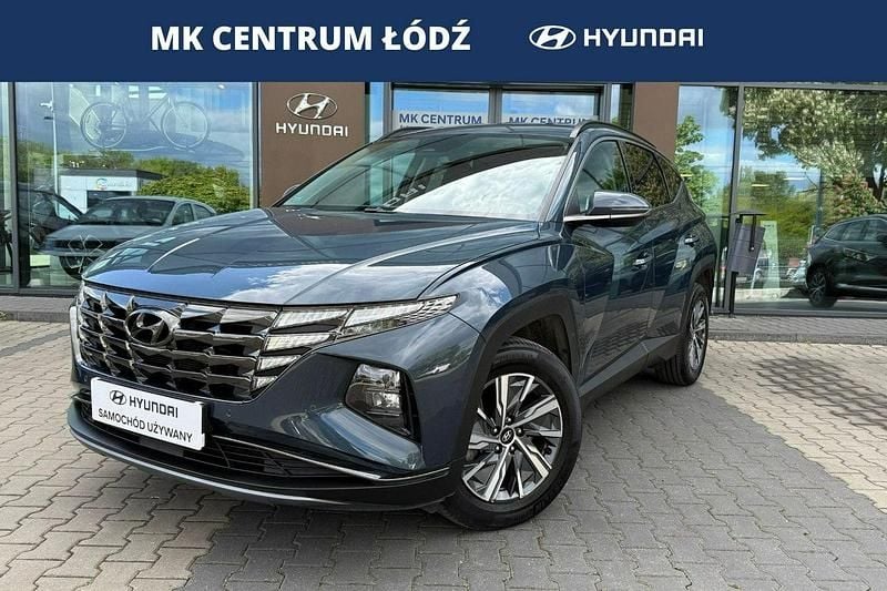Niebieski ciemny (metalik) Używany 2021 Hyundai Tucson SUV | 117 900 zł (Uczciwa cena) - Obraz 1/4