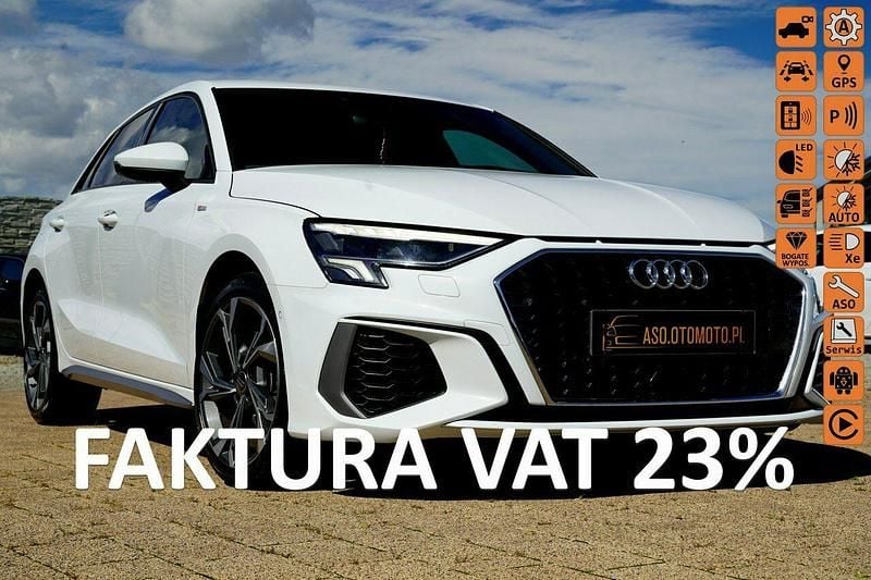 Biały Używany 2023 Audi A3 S-Line Hatchback | 104 700 zł (Drogi) - Obraz 1/4