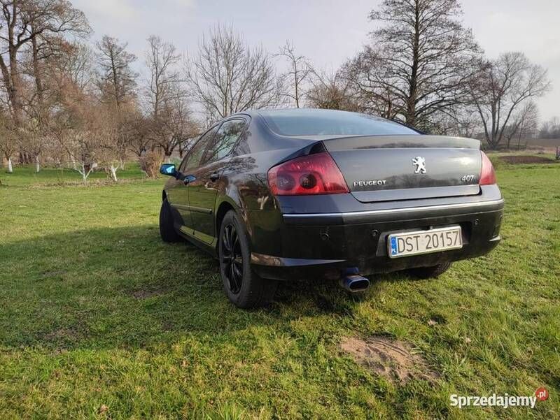 Czarny Używany 2005 Peugeot 407 Sedan/Limuzyna | 4600 zł - Obraz 1/4
