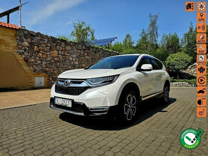 Biały Używany 2021 Honda CR-V Hybrid SUV | 89 900 zł - Obraz 1/4