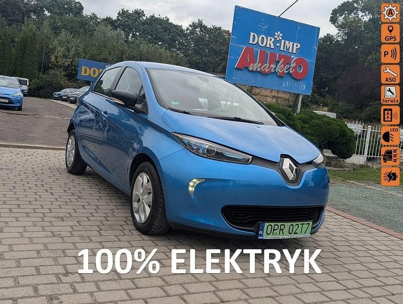 Niebieski (metalik) Używany 2017 Renault Zoe Hatchback | 36 500 zł - Obraz 1/4