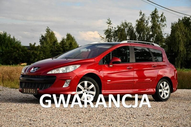 Bordowy (metalik, perła) Używany 2011 Peugeot 308 SW Kombi | 16 999 zł (Uczciwa cena) - Obraz 1/4