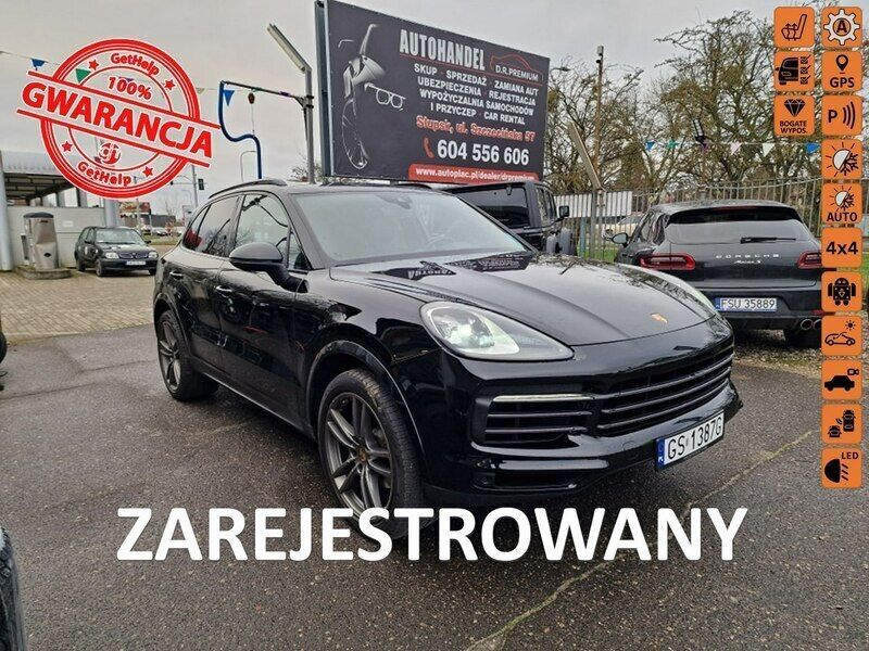 Czarny (metalik) Używany 2019 Porsche Cayenne SUV | 199 990 zł - Obraz 1/4