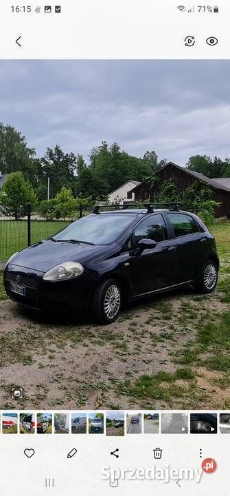 Czarny Używany 2007 Fiat Punto Hatchback | 6500 zł (Dość drogi) - Obraz 1/4
