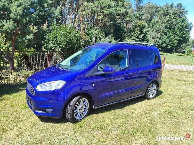 Niebieski Używany 2014 Ford Tourneo Courier Minivan | 25 500 zł (Dobra cena) - Obraz 1/4