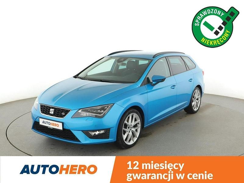 Niebieski Używany 2016 Seat Leon Kombi | 55 100 zł (Dość drogi) - Obraz 1/3