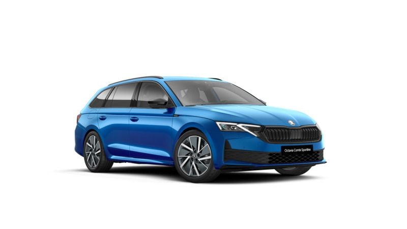 Błękit race metalizowany Nowe 2025 Skoda Octavia SportLine Kombi | 184 850 zł (Drogi) - Obraz 1/4