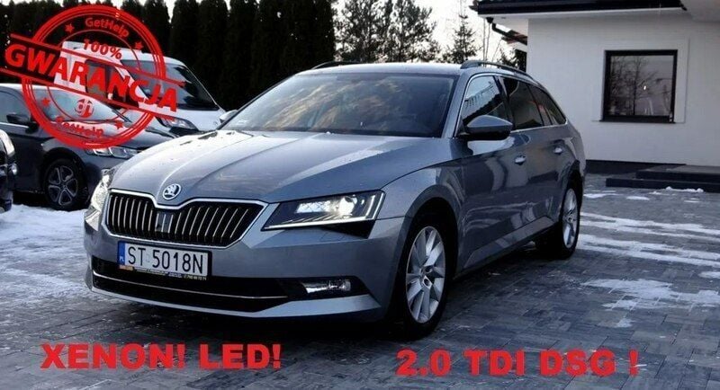 Srebrny (metalik) Używany 2016 Skoda Superb Sedan/Limuzyna | 59 900 zł (Dobra cena) - Obraz 1/4