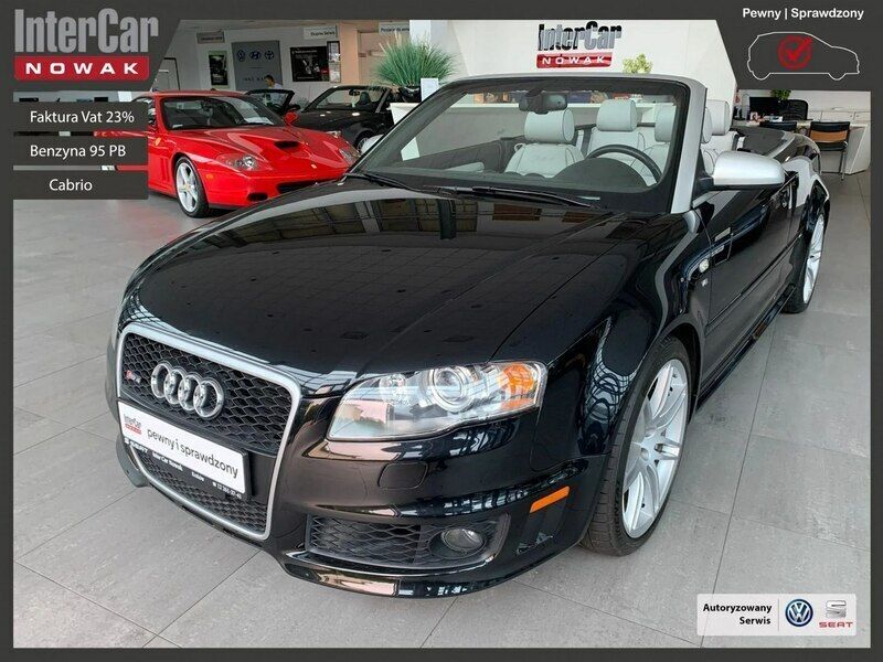 Szary (metalik) Używany 2008 Audi RS4 Kabriolet | 201 219 zł - Obraz 1/4