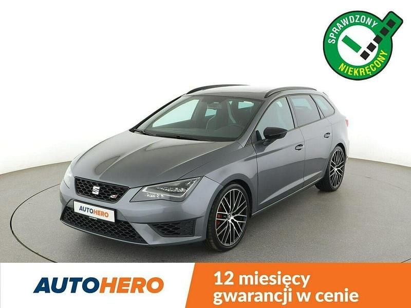 Szary Używany 2015 Seat Leon Kombi | 62 900 zł - Obraz 1/3