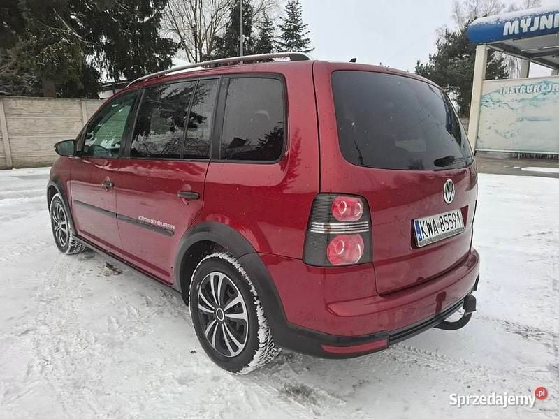 Używany VW Touran Cross 2009 Bordowy Minivan