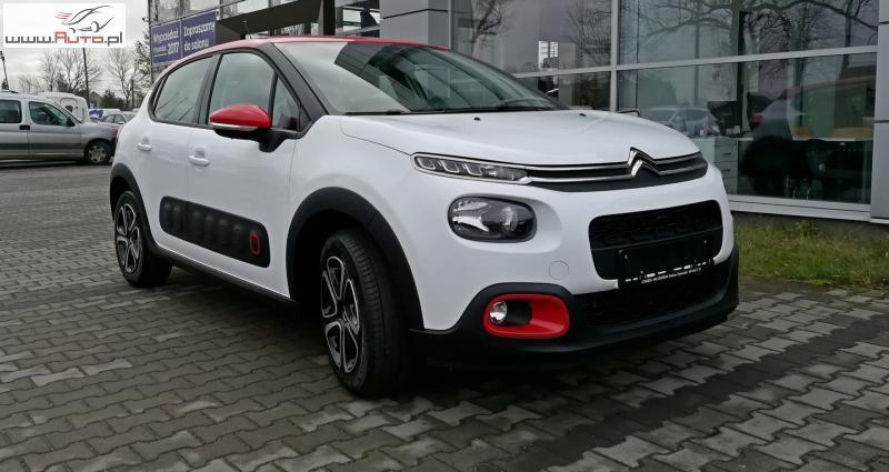 Sprzedany Citroën C3 1.2 Shine ** Biały., Używany 2017, Km 5 W Piotrków Trybunalski