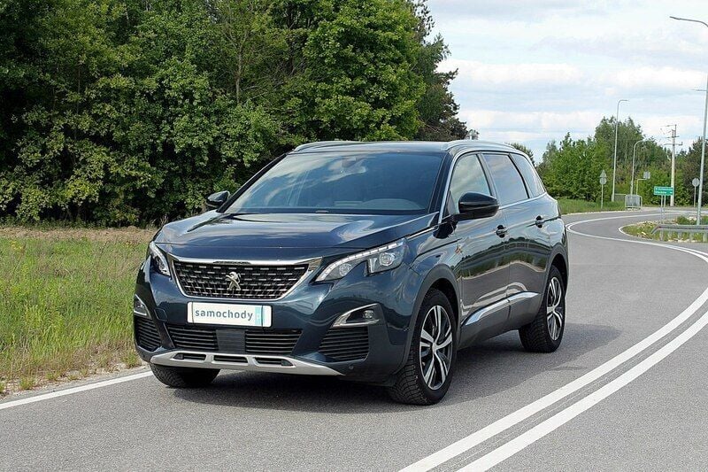 Niebieski (metalik) Używany 2019 Peugeot 5008 GT-line Minivan | 87 928 zł (Dobra cena) - Obraz 1/4