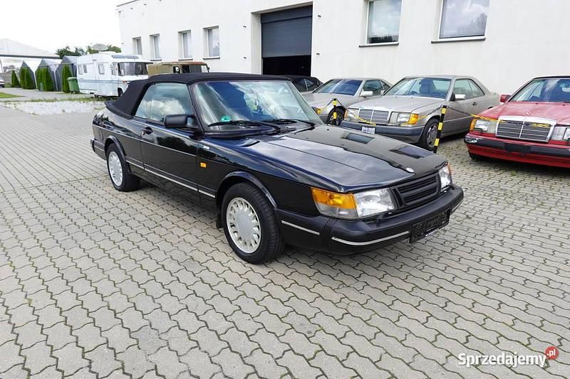 Czarny Używany 1989 Saab 900 Cabriolet Kabriolet | 19 900 zł - Obraz 1/4